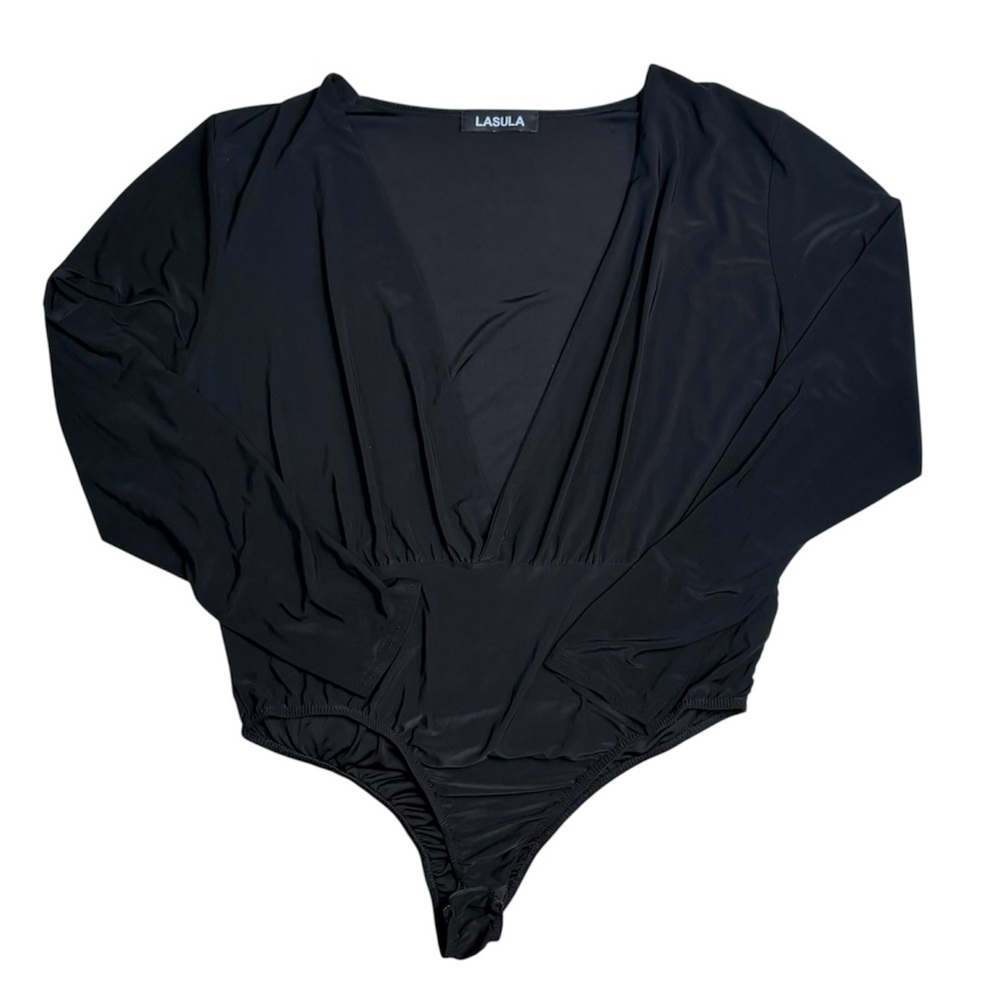 Lasula Black Long Sleeve Bodysuit